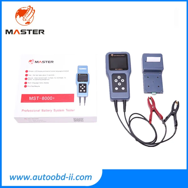 new design MST-8000+ car digital Battery Analyzer with LCD screen