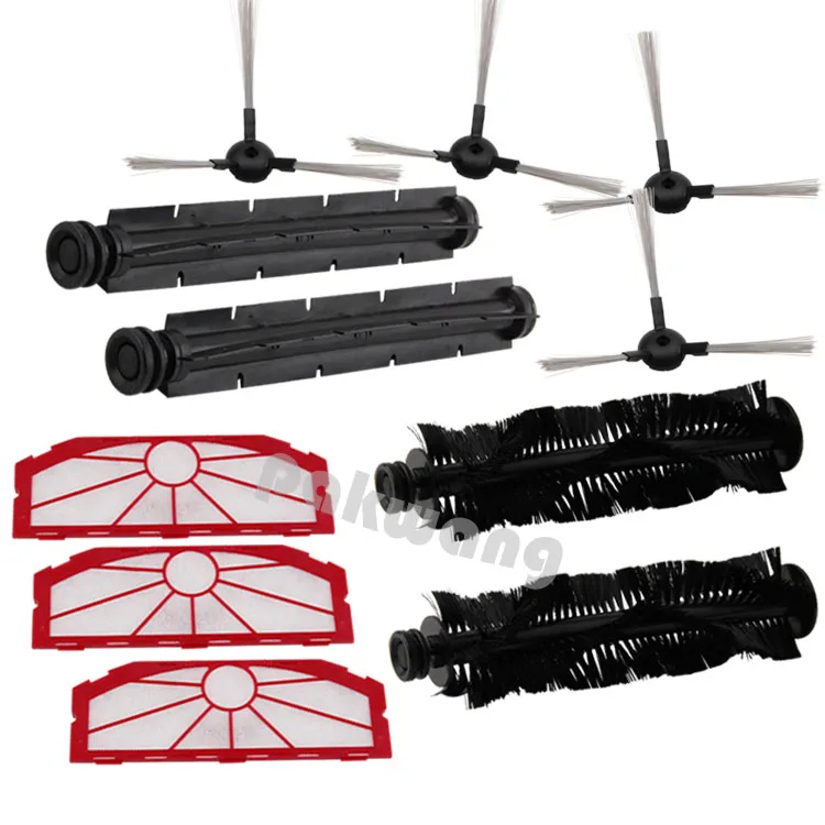 XR510 Robot Vacuum Cleaner Spare Parts : Filter Side Brush Rubber Brush Hair Brush robot vacuum cleaner sq a380 d6601 spare parts hair brush main brush accessories side brush