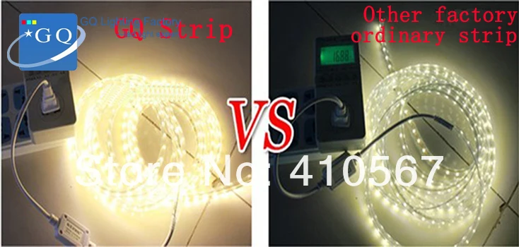 Почта Китая(60led/м) 1-20 м 220 v 230 240 v 3014 чистый белый светодиодные полосы Водонепроницаемый открытого монтажа светодиодный 60leds/m 300 светодиодов/5 м