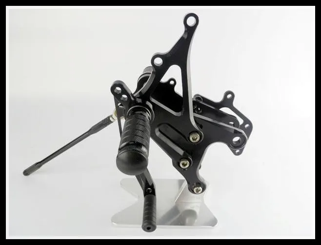 Черный Rearset задний Набор подножки для 2005-2008 Kawasaki ZX6R ZX 6R ZX-6R