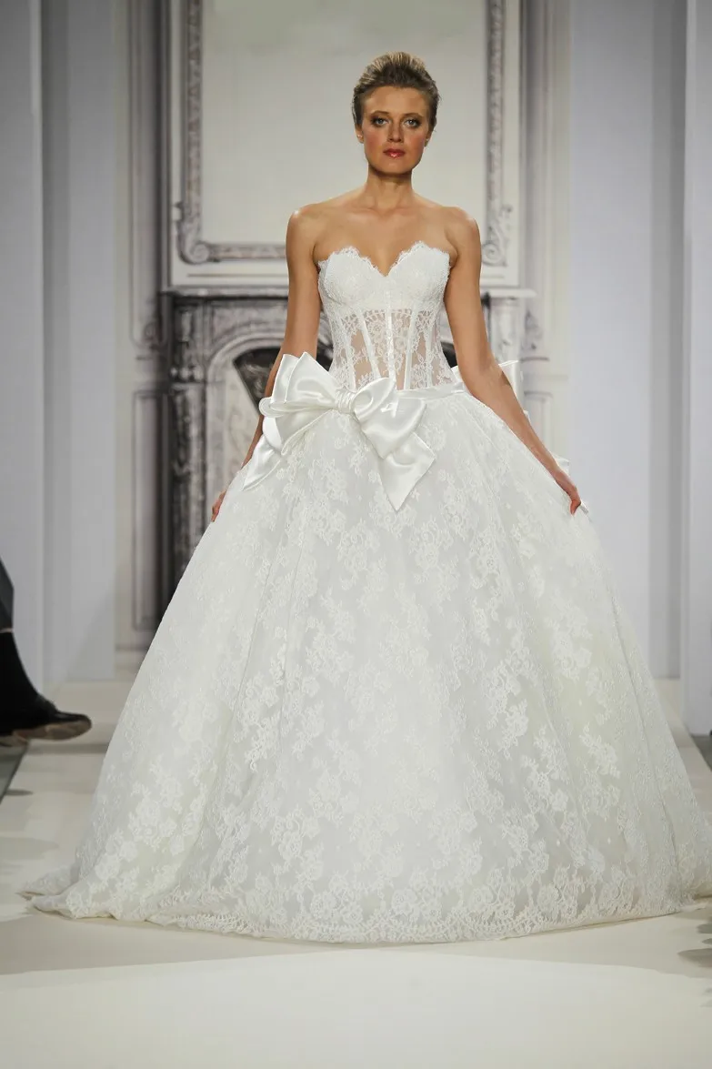 Fashion Pnina Tornai Bridal Vintage Victorian Puffy Lace Ball Gown  Sweetheart Bones See Through Corset Bodice Wedding Dresses|dress headbands| dress flamencogown evening dress - AliExpress