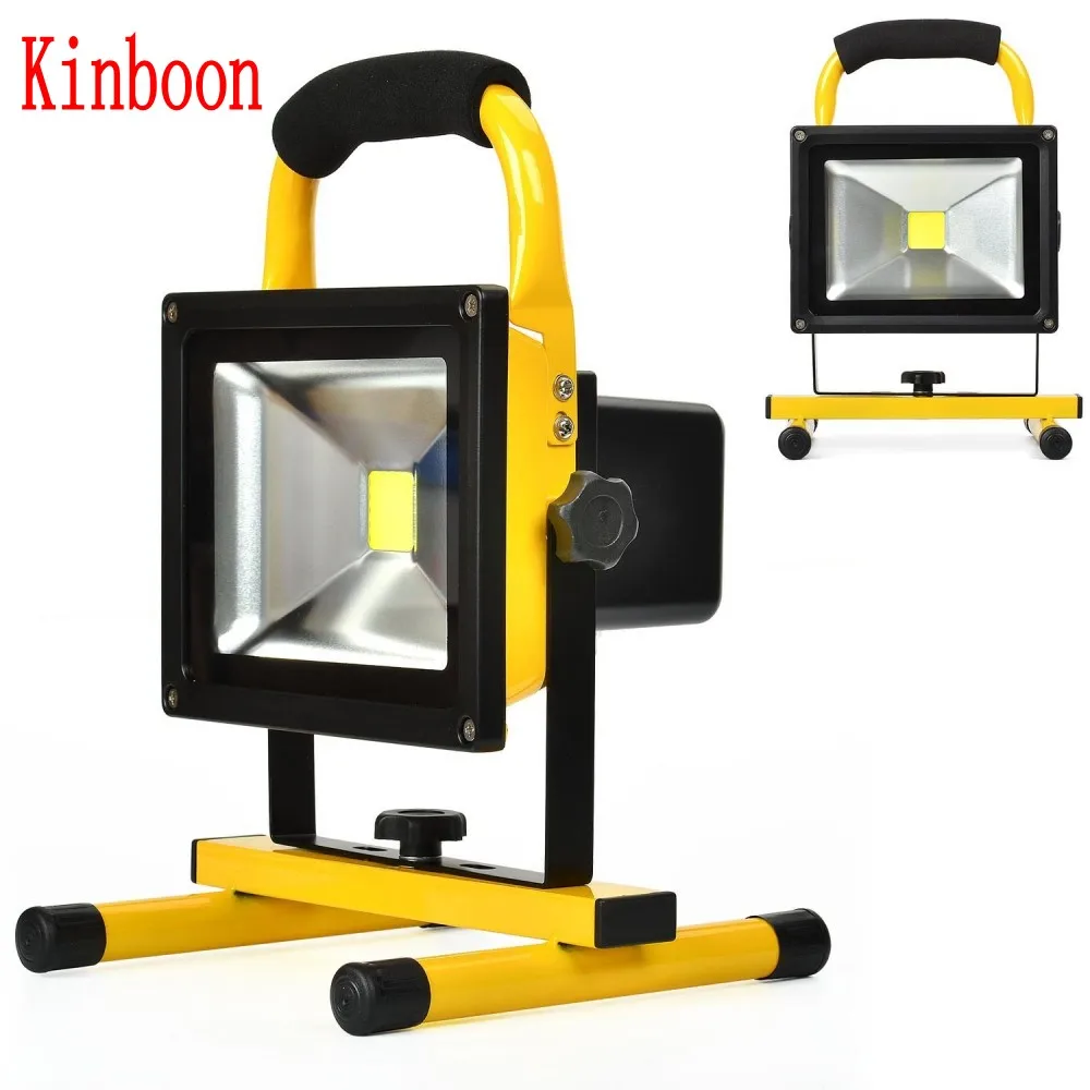 US $53.59 20W Floodlight Rechargeable LED Flood Light Lamp portable Outdoor Spotlight Camping Work Light with DC Car Charger