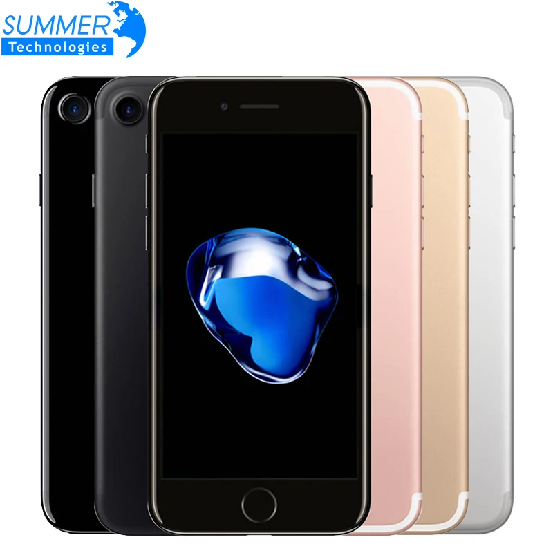 Original Unlock Apple iPhone 7 Quad Core 2GB RAM 32G ROM 128GB 256GB IOS 10 LTE 12.0MP Camera Fingerprint Touch ID Cell Phones