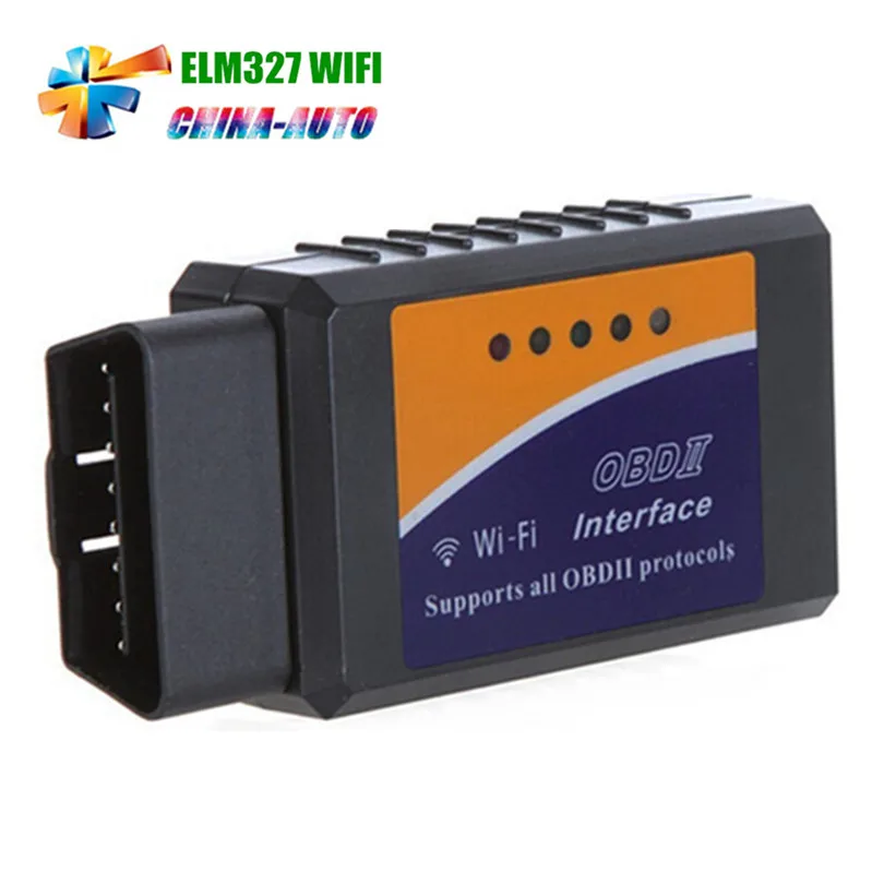 20 шт./лот DHL бесплатно ELM327 Wifi ELM 327 Wifi V1.5 автоматический сканер OBDII OBD2 авто диагностический инструмент Поддержка I- phone and I- pad