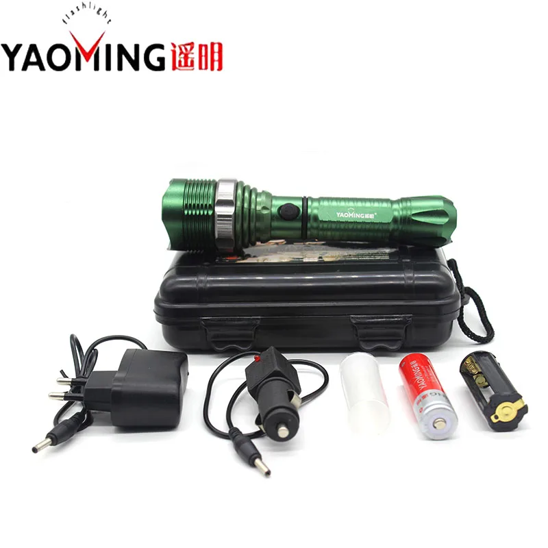 

Tactical flashlight focus adjustable led flashlight lamp lanterna self defense led light rechargeable flashlights by 18650