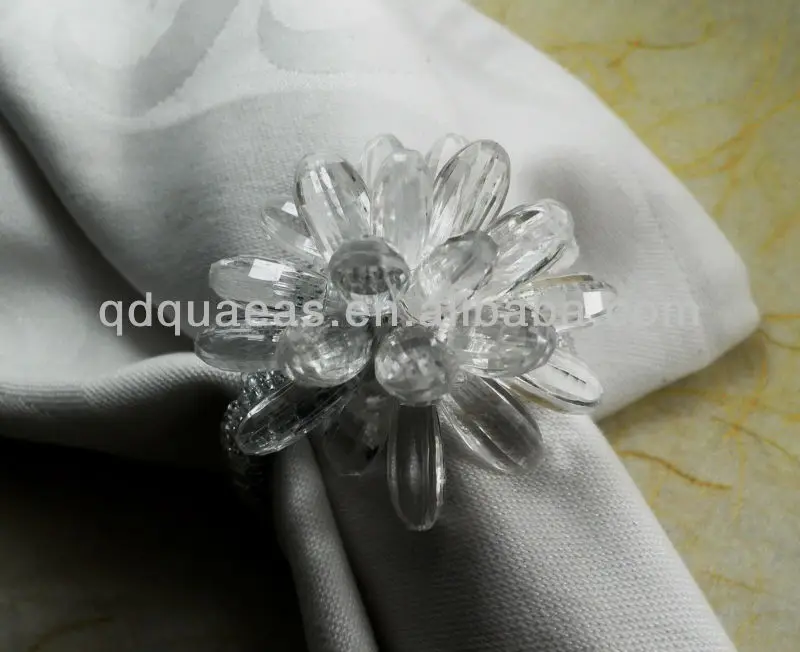 Продано на Aliexpress бисером кольцо для свадебных салфеток