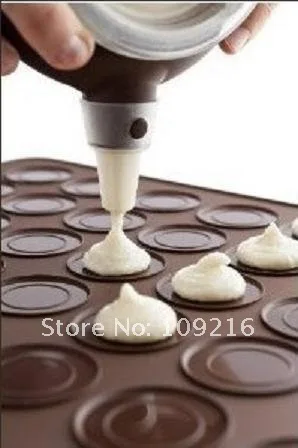 Green Good Quality 100% Food Grade Silicone 1set   Macaron Decorative Tool Muffin/Cake/Dessert DIY Mold