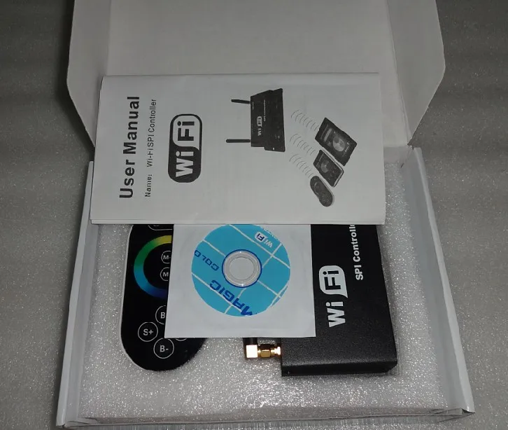 WF300; wifi контроллер SPI, DC5-24V вход, выход сигнала SPI; 1024 пикселей контролируется