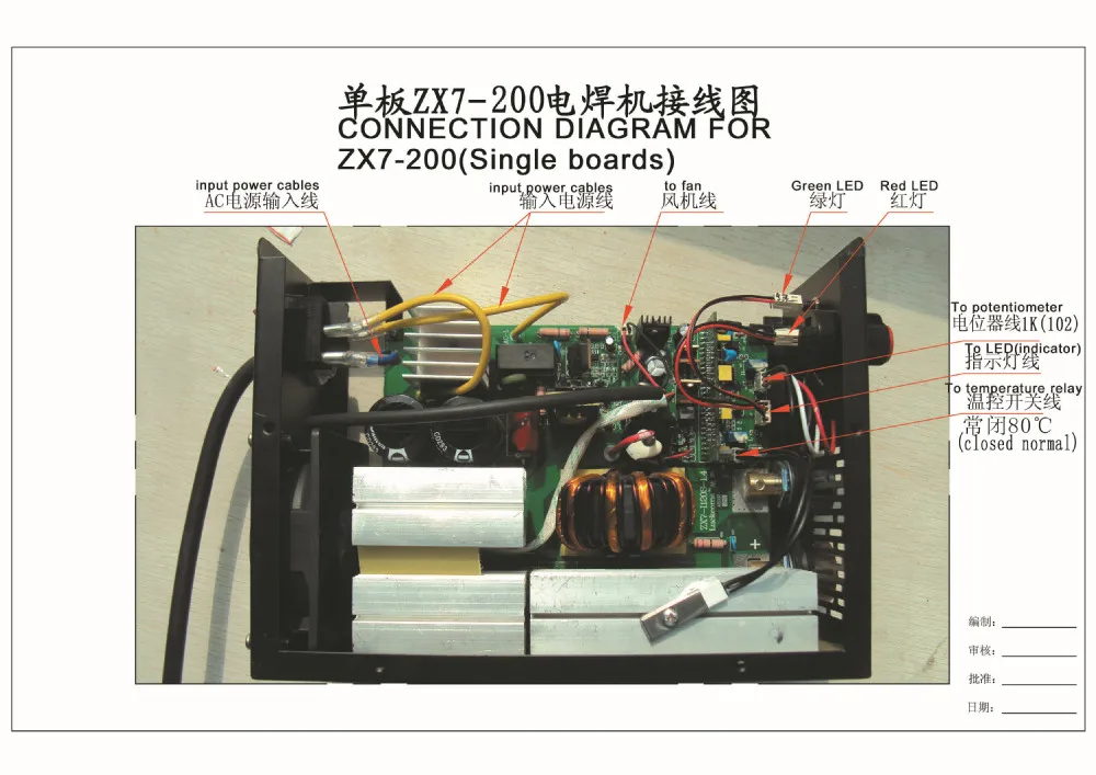 Монтажная плата ZX7 250 IGBT PCB одноплатная для IGBTdc инверторного сварщика AC220V вход r сварочная плата управления 3 в 1