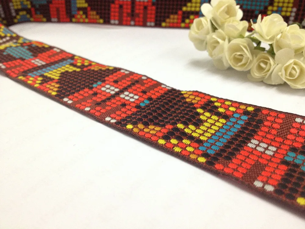 ZERZEEMOOY 1-1/2 ''(40mmx10yards) тканые жаккардовые ленты оранжевый желтый черный белый мальчики и девочки кружева