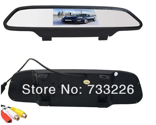 Автомобильная камера заднего вида HD 4,3 дюймов зеркало заднего вида автомобильная парковочная камера монитор для Citroen C4/C5/для NISSAN QASHQAI X-TRAIL