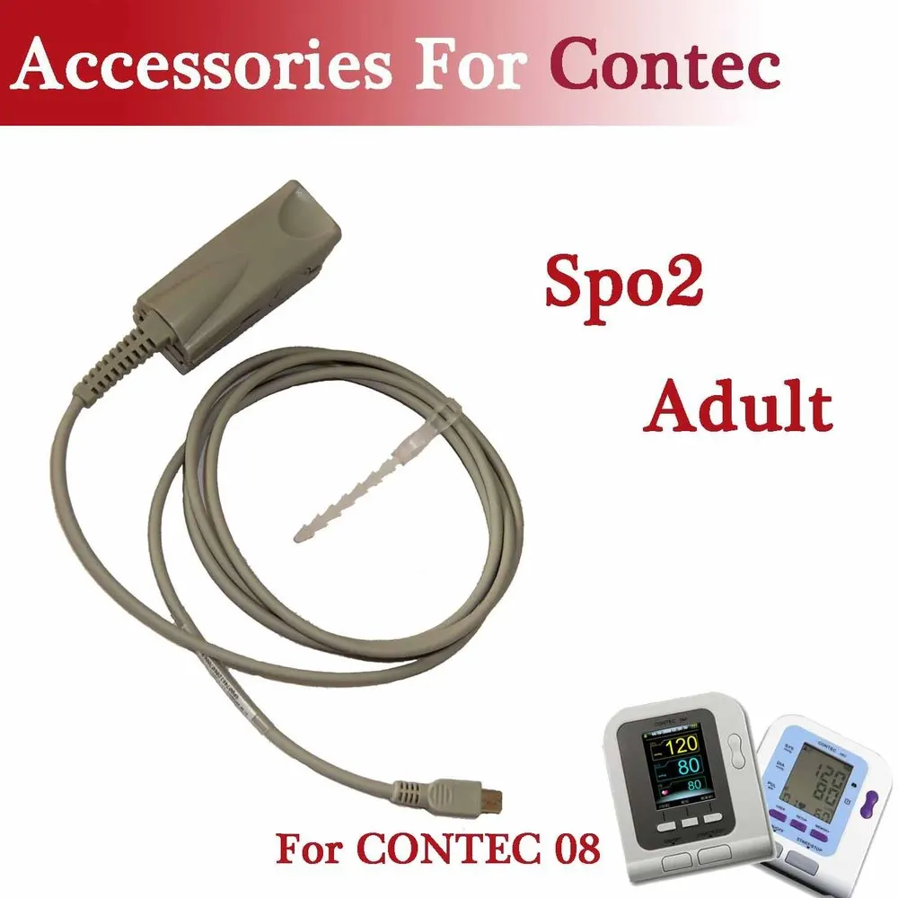 Взрослых SPO2 зонд Для CONTEC бренд цифровой монитор артериального давления CONTEC08A/08C