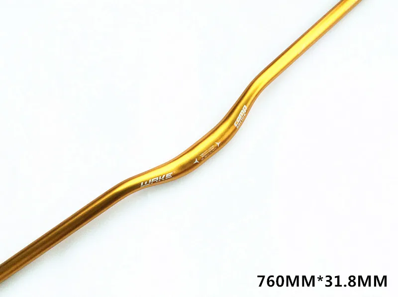 Bicycle Handlebar 31.8*680 720 740 760 mm Aluminum Alloy Handlebar For MTB Bicycle Road Bike Mountain Bike Parts Free shipping - Цвет: Golden