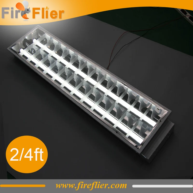 

Free Shipping 10pcs/lot G13 Embedded t8 square( 600*600mm 1200*600mm) 3*18w grille lamp luminaire lighting fixture tubes T8