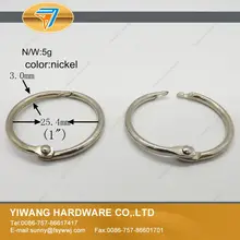 Горячие продаж Фото коллекции привязки кольцо висит кольцо покрытие никелем открытка связующего кольцо Товары