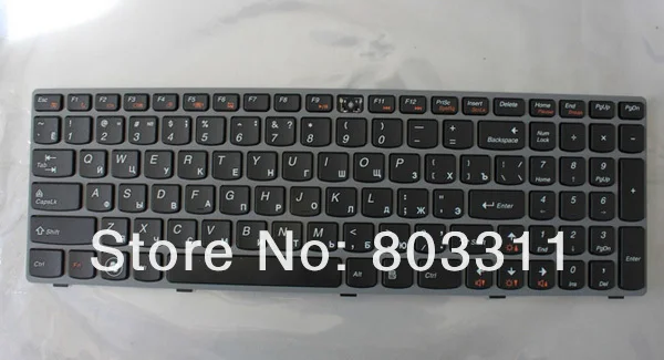 Бесплатная доставка Клавиатура ноутбука S для Lenovo IdeaPad Z560 Z560A Z565 Z565A RU черный с Гэри рамка Клавиатура ноутбука
