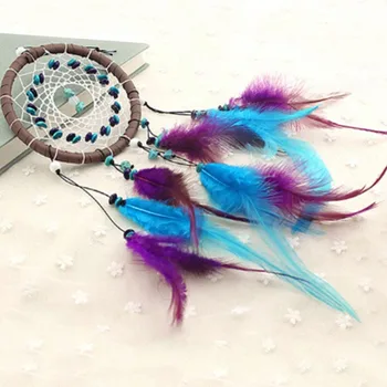 

100 pcs Wind Chimes Indian Style Feather Pendant Dream Catcher Home Decor Hanging Decoration