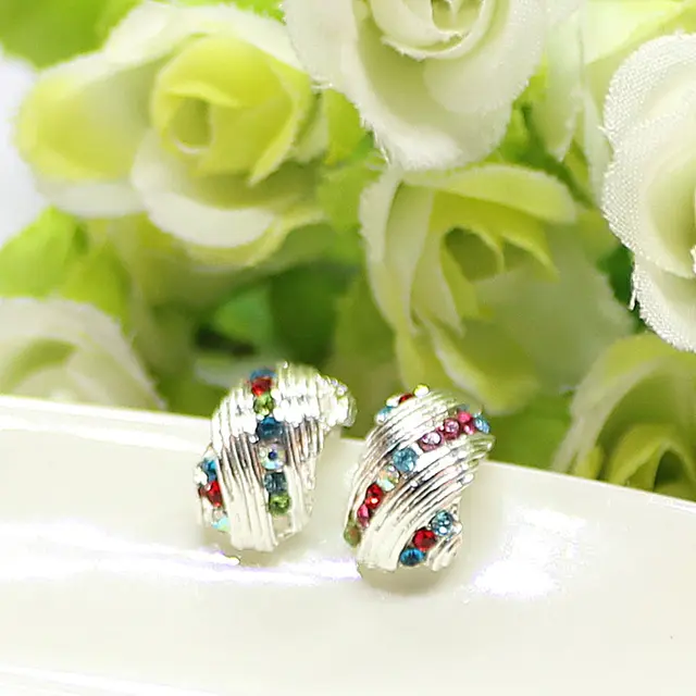 Buy 6 Colors Clip On Earrings Fancy Coloured