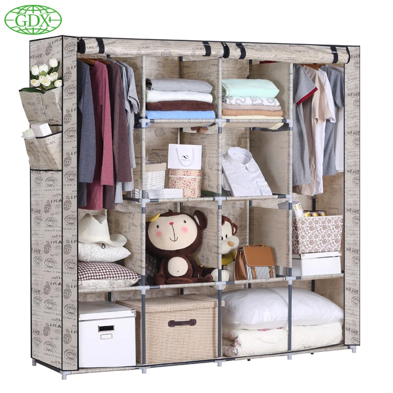 Gdx Brand New Family Funiture Simple Dust Cloth Wardrobe Storage