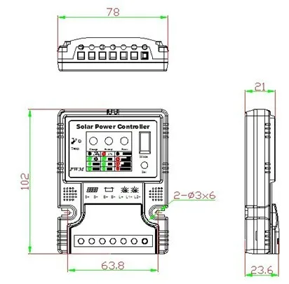 3A 6 V или 12 V регулятор заряда для домашней системы или солнечный светильник солнечный панель зарядное устройство контроллер батареи Регулятор
