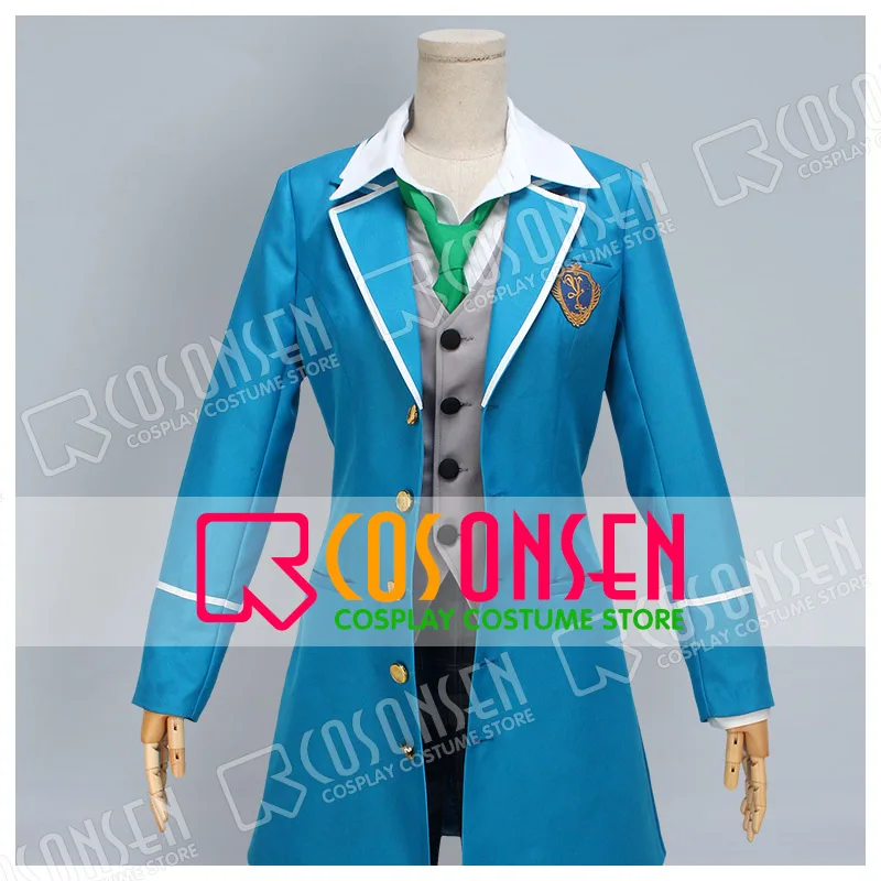 COSPLAYONSEN Ансамбль Звезд Wataru Хибики Косплей Костюм синий полный набор
