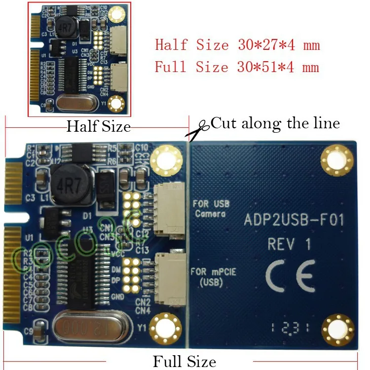 mini pcie to dual usb adapter 6
