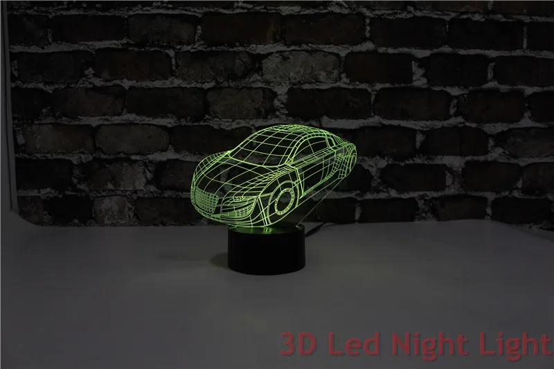 3D Поощрительный Подарок Led Суперкар Ночные Огни с CE и RoHS Сертификат YJM-2907
