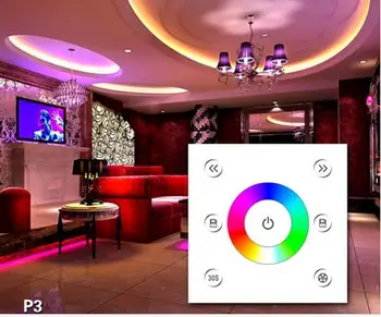 

P3 full color circle color touch dimmer wall mounted led touch rgb controller