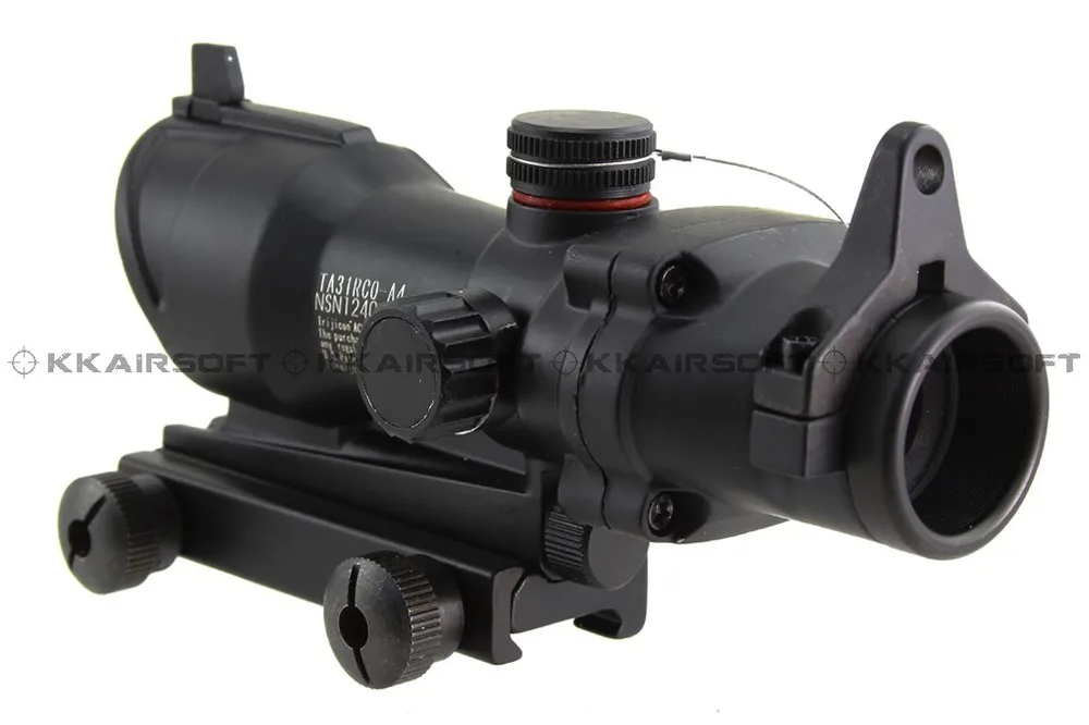 ACOG Красный лазерный прицел страйкбол 1x32 красный зеленый CrossHair прицел