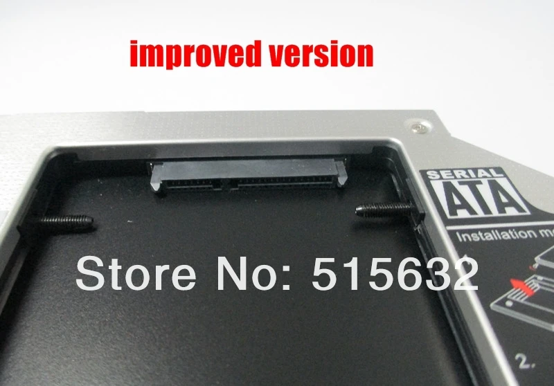 2016 SATA 2nd HDD HD Жесткий диск 9.5 мм Универсальный Caddy CD/DVD-ROM залива улучшенная версия