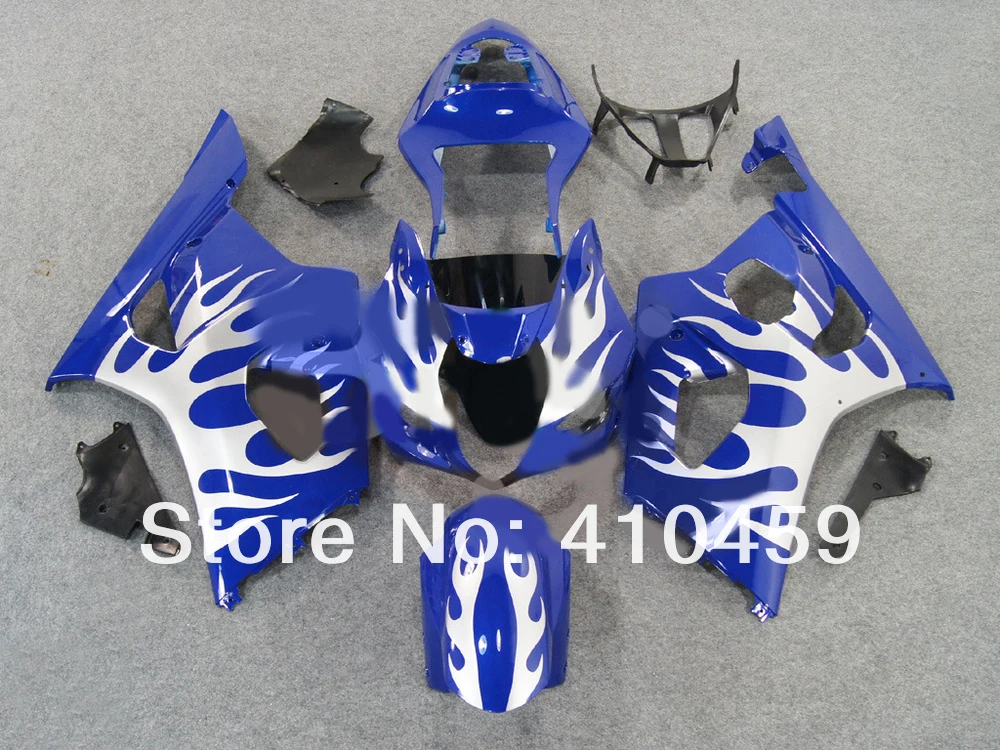 Обтекатель комплект для SUZUKI GSXR1000 GSX-R1000 GSXR 1000 K3 03 04 2003 2004 синий белый гоночный Обтекатели SG63