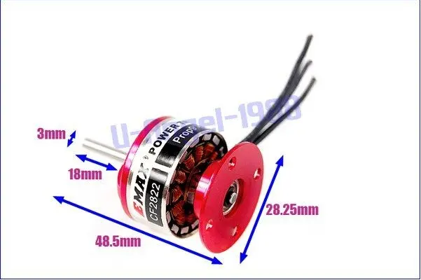 EMAX CF2822 1200KV двигатель+ XXD 30A ESC для Rc самолета