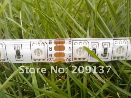 100 м 5 м / roll 60 светод. / Meter SMD 5050 RGB водонепроницаемый гибкие из светодиодов полосы водонепроницаемый IP65 из светодиодов лента DC 12 В бесплатная