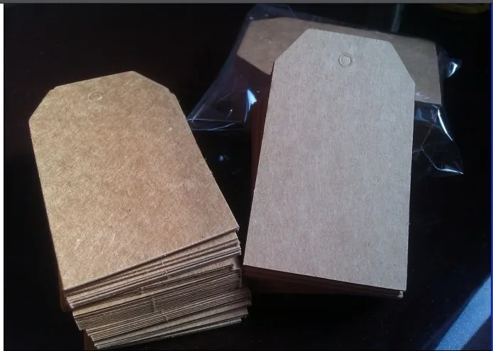 DIY Бланк цена бирка крафт Стандартный Подарочные теги этикетки 40x70 мм 500 шт./лот