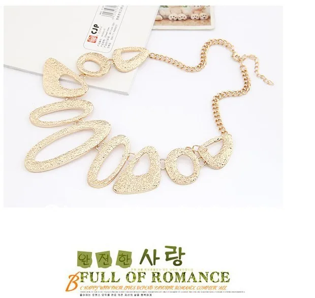 Фьюжн золотой цвет Chocker костюм ожерелье старинные ювелирные изделия для женщин Новое поступление
