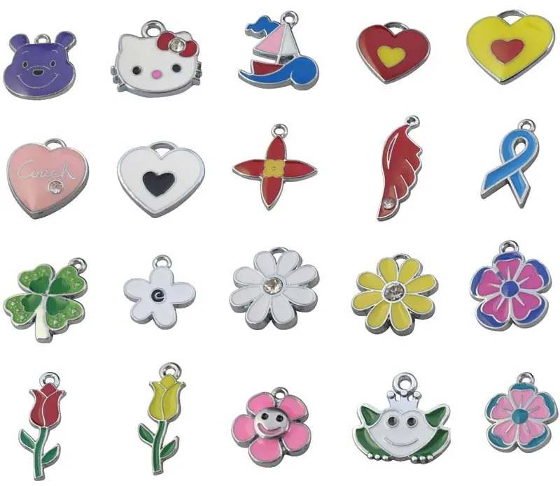 200 шт. смешанные стили/смешанные Цвет эмали прелести Бесплатная доставка m19284-19285
