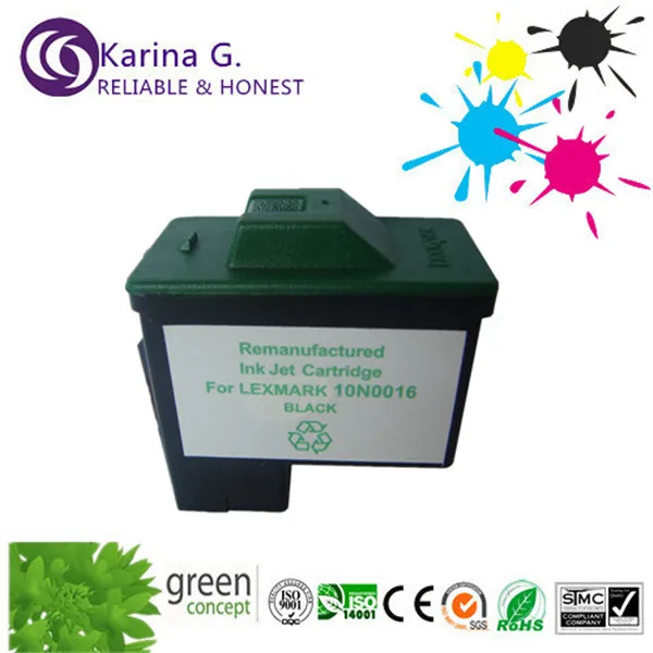 2X заменяемая картридж для LM16 10N0016 костюм для lexmark восстановленные принтер картридж LM16