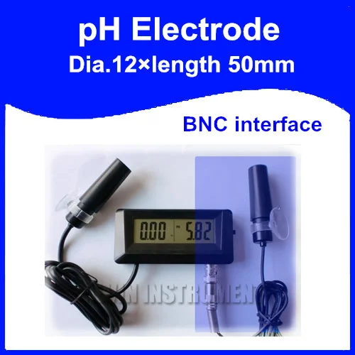 pH электродный Датчик Зонд Dia.12xlength 50 мм BNC интерфейс