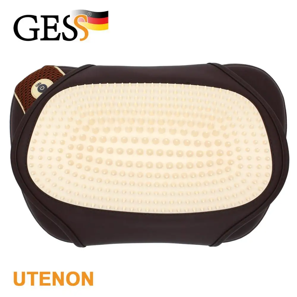 Коричневый uTenon массажная подушка для шеи с акупунктурной накидкой Gess - Цвет: Коричневый