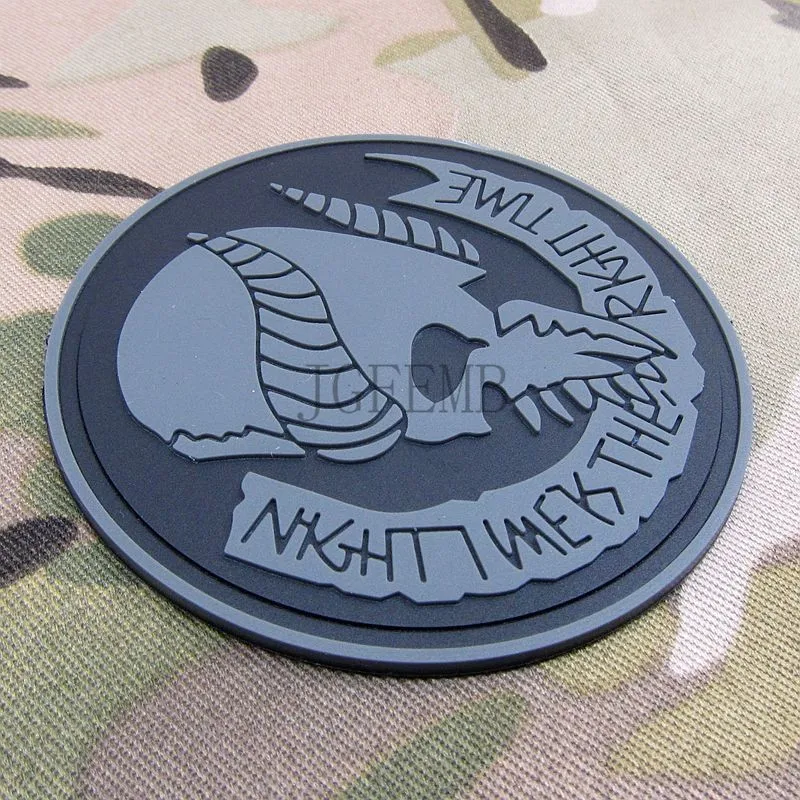 Серый ермунганд Seal Team 9 мораль Военная Униформа Вышивка патч Значки pb893