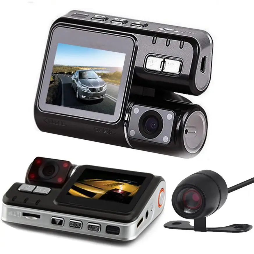 

Latest styles HD DVR 170 Car Dash Cam Recorder 1080p LED Night Vision G-sensor+Rear Camera Brend New High Quality @113