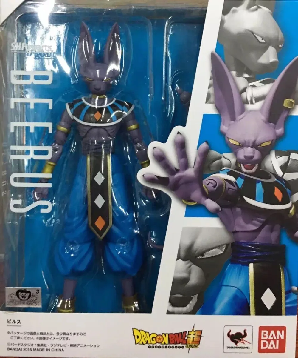 Оригинальная фигурка BANDAI Tamashii Nations S. H. Figuarts(СВЧ)-Birus/Beerus из "Dragon Ball SUPER"