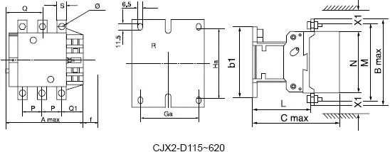 Лучшее качество 410A контактор переменного тока CJX2-410 3 P используется для двигателя переменного тока