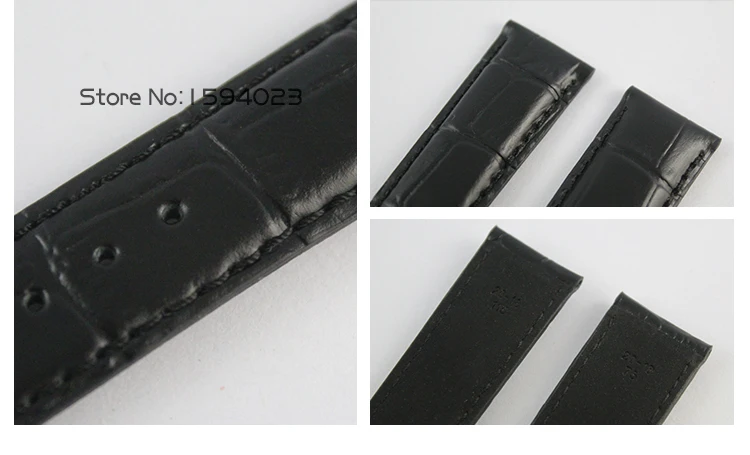 20 мм (Buckle18mm) T097407A T097410A мужской деньги черного или коричневого цвета из натуральной кожаные браслеты для часов на