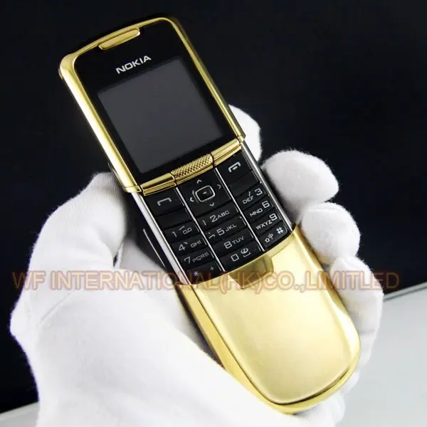 Nokia 8800 Классический мобильный телефон 2G GSM Unlcocked 8800 Русский Арабский Английский Клавиатура золото отремонтированный