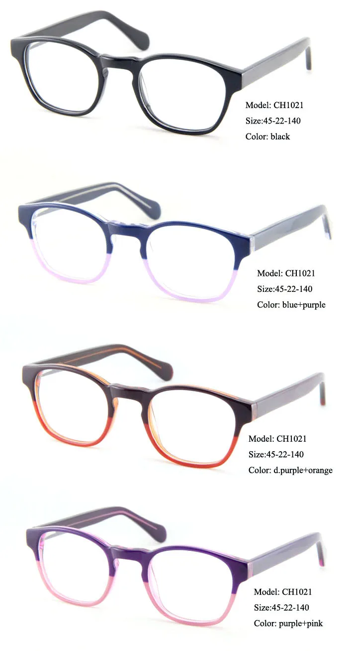 Оптовая продажа Для женщин Винтажная оправа для очков очки ретро кадров Для мужчин дизайнерские, из ацетатной ткани кадров Gafas Óculos
