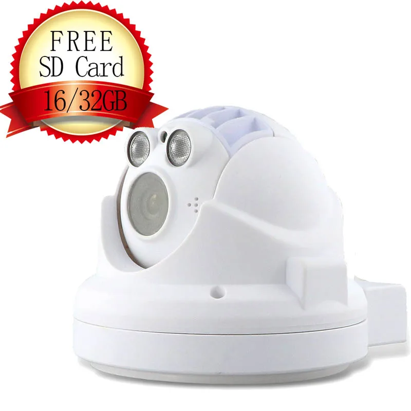 Free Micro SD card Home security PTZ Dome Cameras Rotation Night Vision
