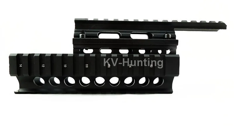 AK 47/74 Тактический Quad рельсы Handguard Rail Охота Стрельба Тактический рис Quad Rail рейку с 12 шт. охватывает