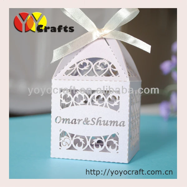 Лидер продаж, китайская Свадебная подарочная коробка, лазерная резка, кружевная филигранная Свадебная коробка для конфет, бумажная Подарочная коробка для свадьбы с логотипом свободного имени