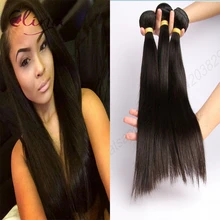 Free Shipping Wholesale Unprocessed Brazilian Virgin Hair Straight 3PCS 9A Grade Brazilian Virgin Hair Human Hair Weave Bundles
